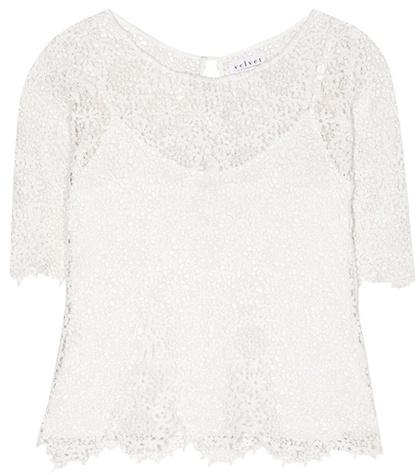 Velvet Colleen Cotton Lace Top