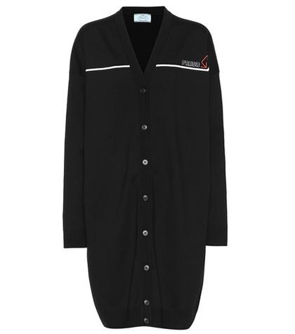 Diane Von Furstenberg Oversized Stretch Wool Cardigan
