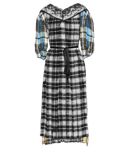 Marc Jacobs Plaid Silk Dress