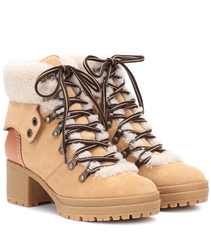 Calvin Klein 205w39nyc Eileen Suede Ankle Boots