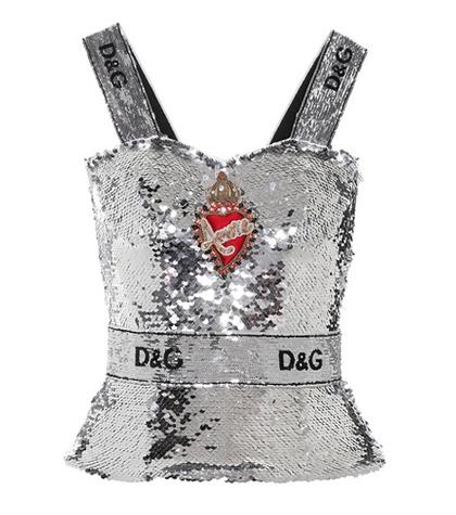 Alexander Mcqueen Embellished Sequinned Top
