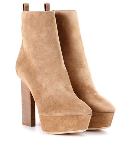 Simone Rocha Vika 95 Suede Plateau Ankle Boots