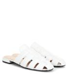 Gianvito Rossi Becky Leather Slippers
