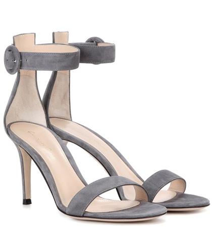Aquazzura Portofino Suede Sandals