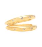 Theodora Warre Diamond Double Band Gold-plated Ring
