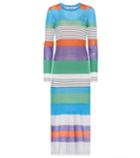 Alexandre Birman Striped Cotton-blend Dress