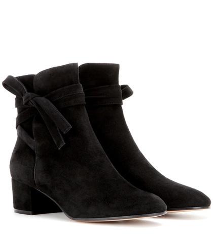 Jil Sander Navy Moore Suede Ankle Boots
