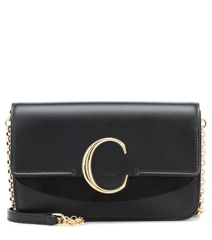 Chlo Chloé C Leather Shoulder Bag