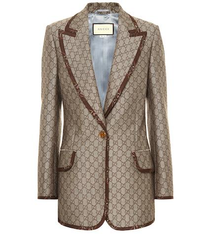 Marc Jacobs Gg Cotton And Wool Blazer