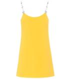 Miu Miu Embellished Crêpe Minidress