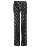 Aquazzura Printed Silk Trousers