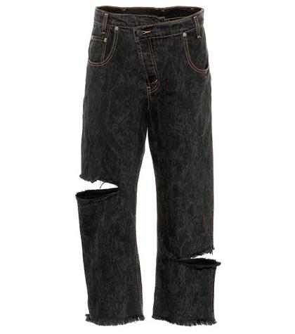 Monse Distressed Straight-leg Jeans