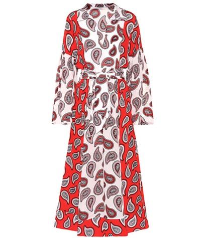 Dodo Bar Or Printed Silk-crêpe Dress