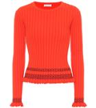 Altuzarra Malou Embroidered Ribbed-knit Sweater
