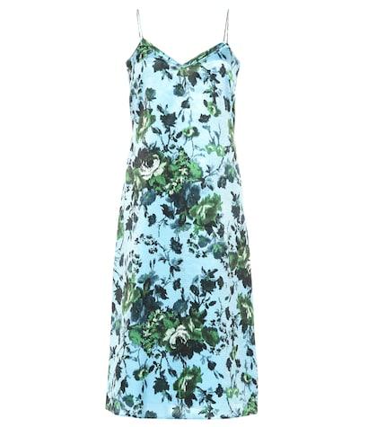 Erdem Vivianne Floral Satin Dress