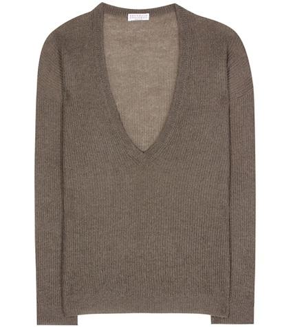Brunello Cucinelli V-neck Knitted Sweater