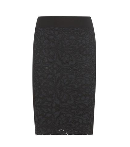 Diane Von Furstenberg Bina Lace And Crêpe Pencil Skirt