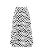 Lisa Marie Fernandez Diana Polka-dot Linen Skirt