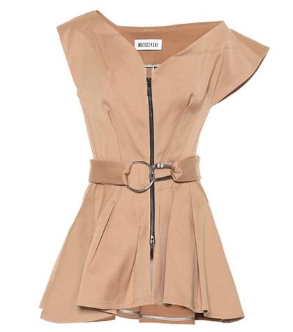 Maticevski Sanguine Stretch Cotton Bustier Top