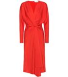 Victoria Beckham Long-sleeve Crêpe Dress