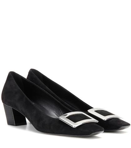Roger Vivier Belle Vivier Suede Pumps