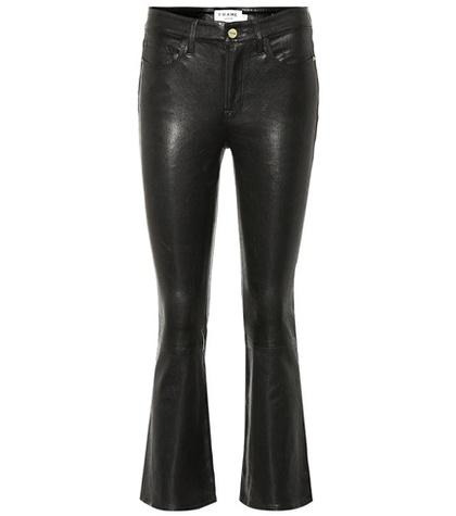 Frame Le Crop Leather Pants