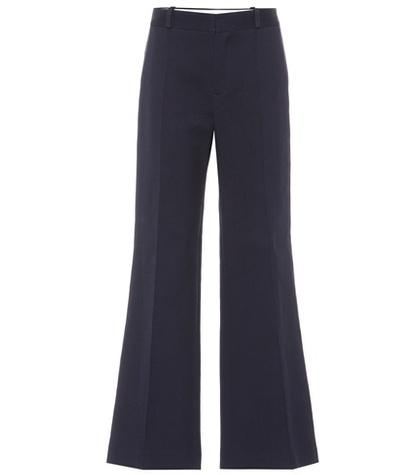 See By Chlo Flared Cotton-blend Pants