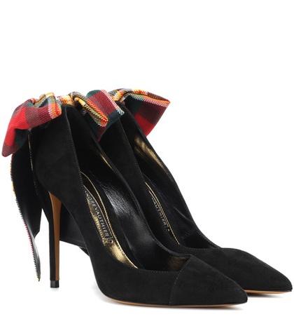 Altuzarra Vivian Bow Suede Pumps