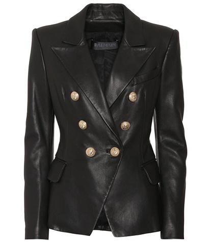 Balmain Leather Blazer