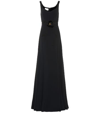 Gucci Floral-embellished Jersey Gown
