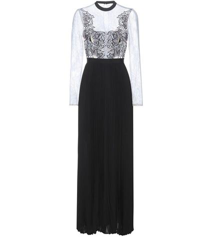 Self-portrait Moni Pleated Lace Dress