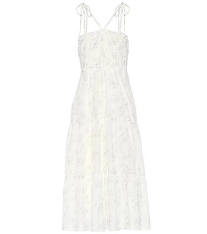 Church's Romance In The Wind Printed Cotton And Silk Dress