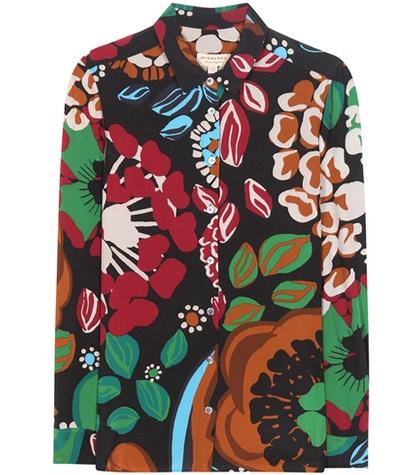 Burberry Printed Silk Blouse