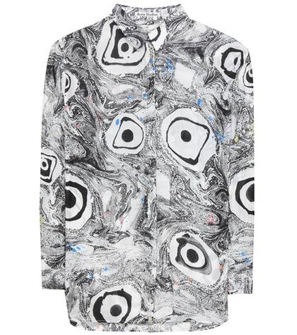 Acne Studios Bela Printed Silk Shirt