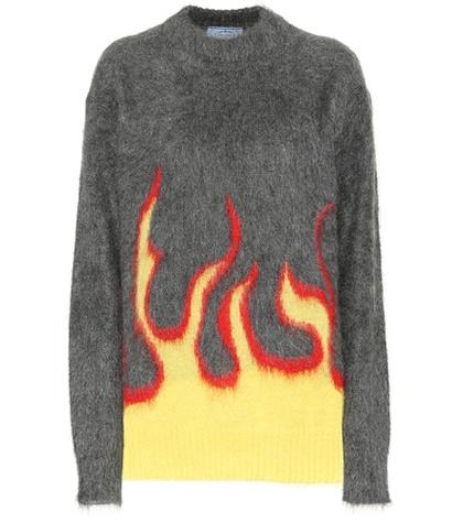 Prada Mohair And Wool-blend Sweater