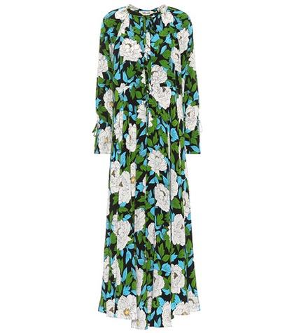 Mother Floral-print Silk Maxi Dress
