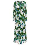 Mother Floral-print Silk Maxi Dress