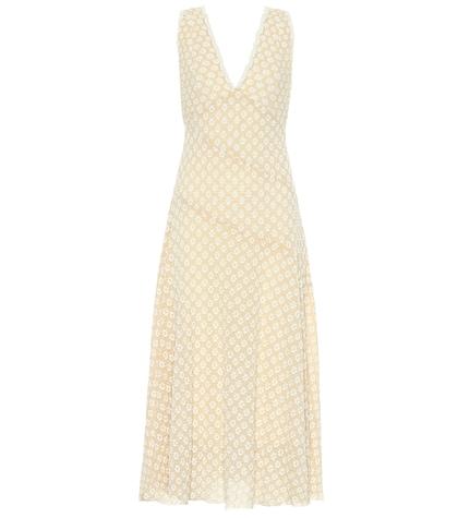 Alexachung Floral Cotton-blend Midi Dress