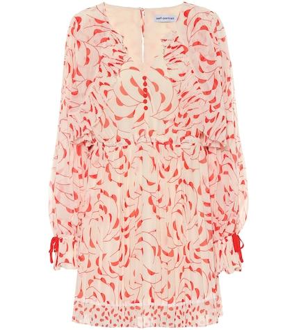 Self-portrait Printed Chiffon Minidress