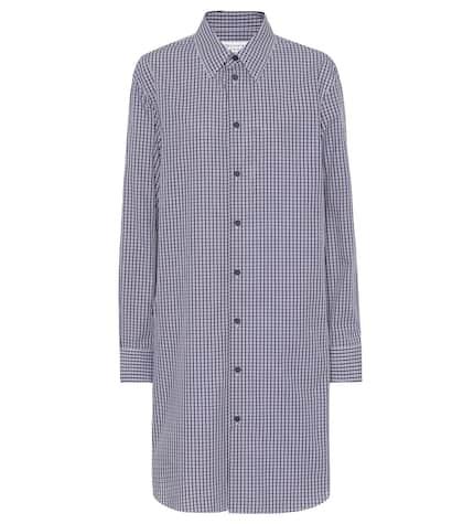 Maison Margiela Checked Cotton Shirt Dress