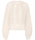 Chlo Lace-trimmed Cotton Sweater