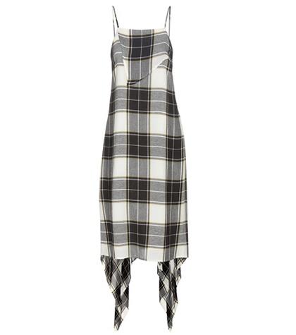 Public School Lilu Check Wool-blend Dress