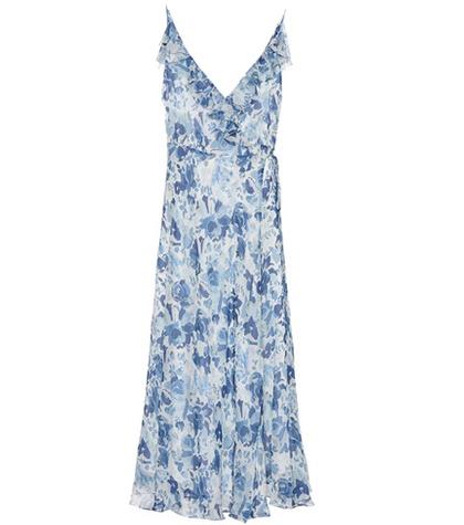 Polo Ralph Lauren Floral-printed Silk Midi Dress