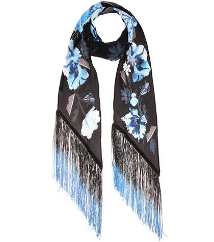 Stuart Weitzman Flora Classic Silk Scarf