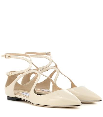 Cartier Eyewear Collection Lancer Patent Leather Ballet Flats