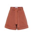 See By Chlo High-rise Cotton Twill Shorts