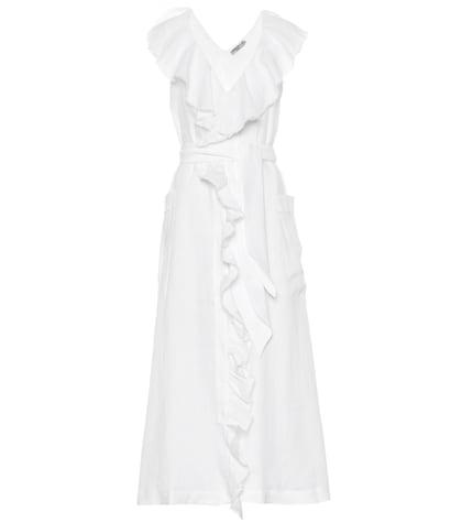 Three Graces London Exclusive To Mytheresa – Mabel Linen Midi Dress