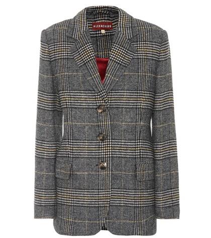 Alexachung Plaid Wool-blend Blazer