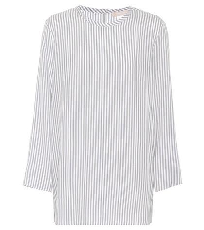 S Max Mara Valzer Striped Silk Top