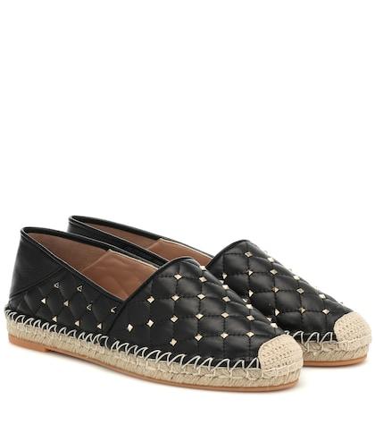Marc Jacobs Valentino Garavani Rockstud Spike Leather Espadrilles